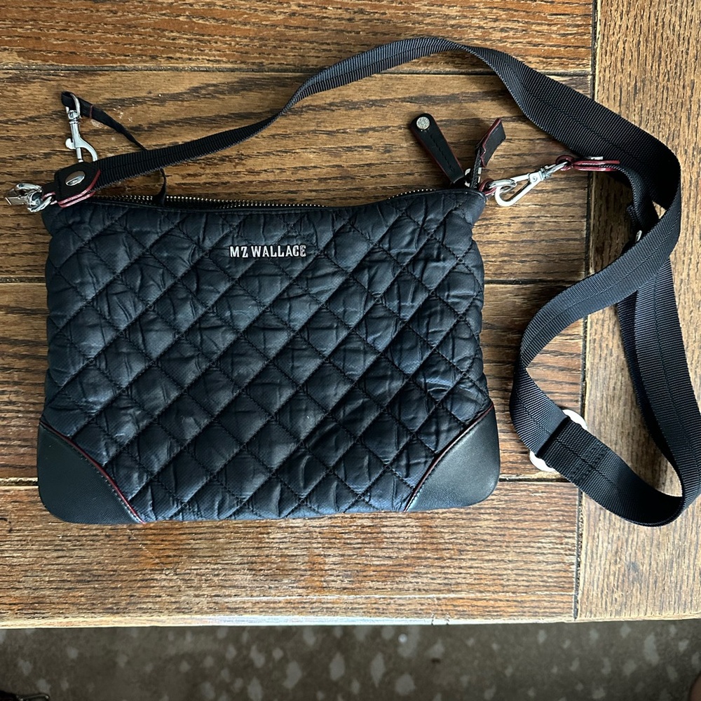 MZ Wallace Black Quilted Crossbody